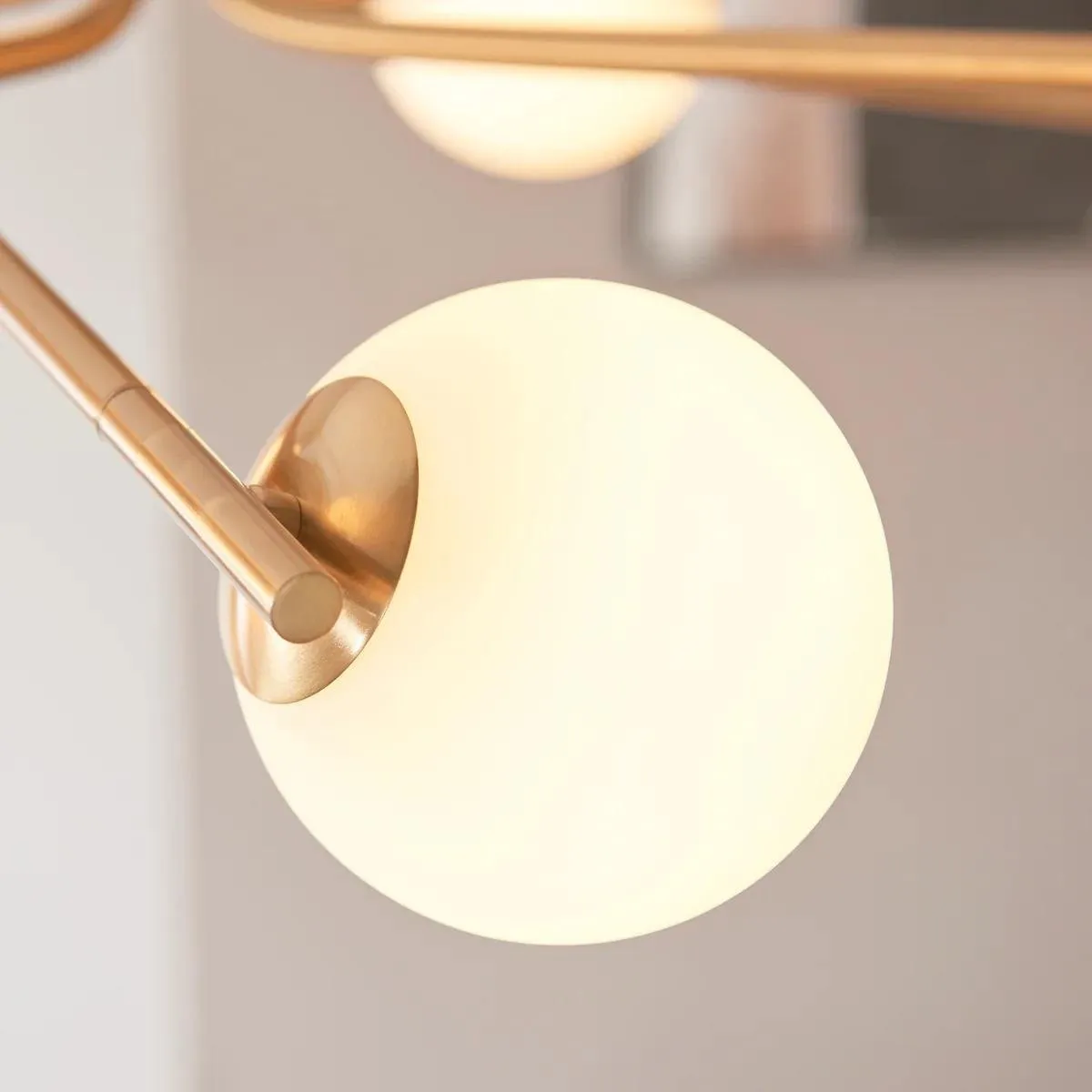 Tivara Mid-Century Modern 10-Light Chandelier - Chandelier with Globe Shades for High Ceilings KL1813
