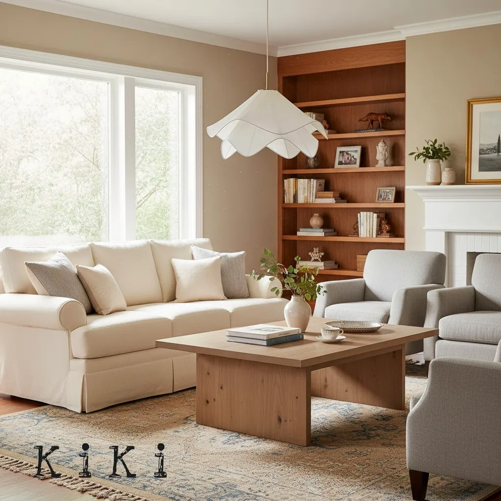 Ethereal Bloom Sculptural Fabric Pendant Light – Modern Floral-Inspired Lighting for Dining & Living Space KL1160