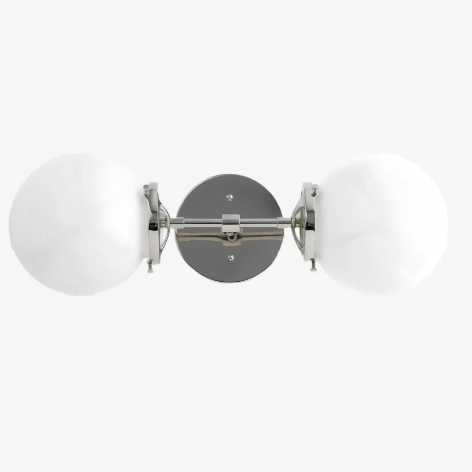 Lumio Globe Art Deco Vanity Light -  Opal Globe Bathroom Sconce KL1416