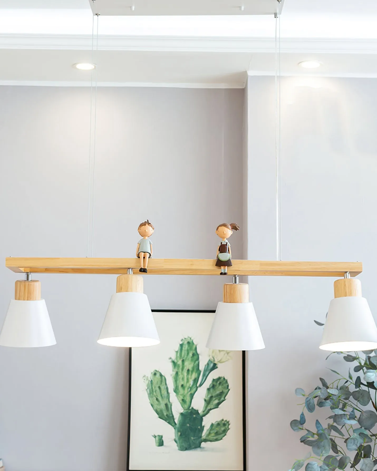 Cone Wood Chandelier KL1000