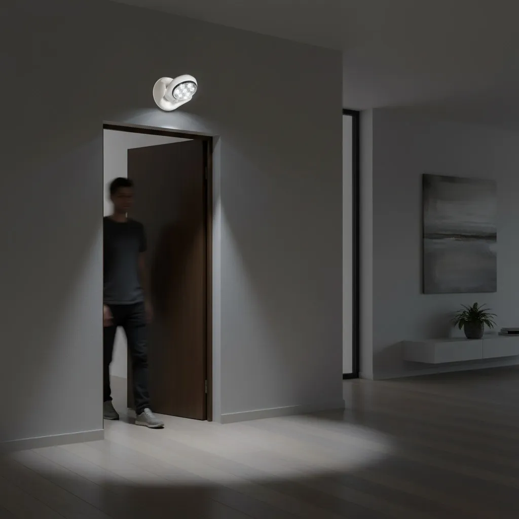 Adjustable Motion Sensor LED Wall Light KL179
