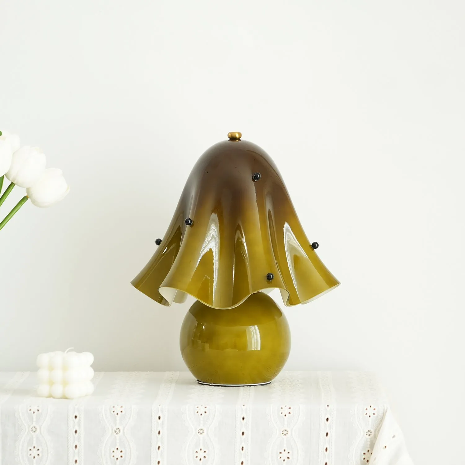 Bellina Decorative Table Lamp - Sculptural Bell Flower Shape KL1451