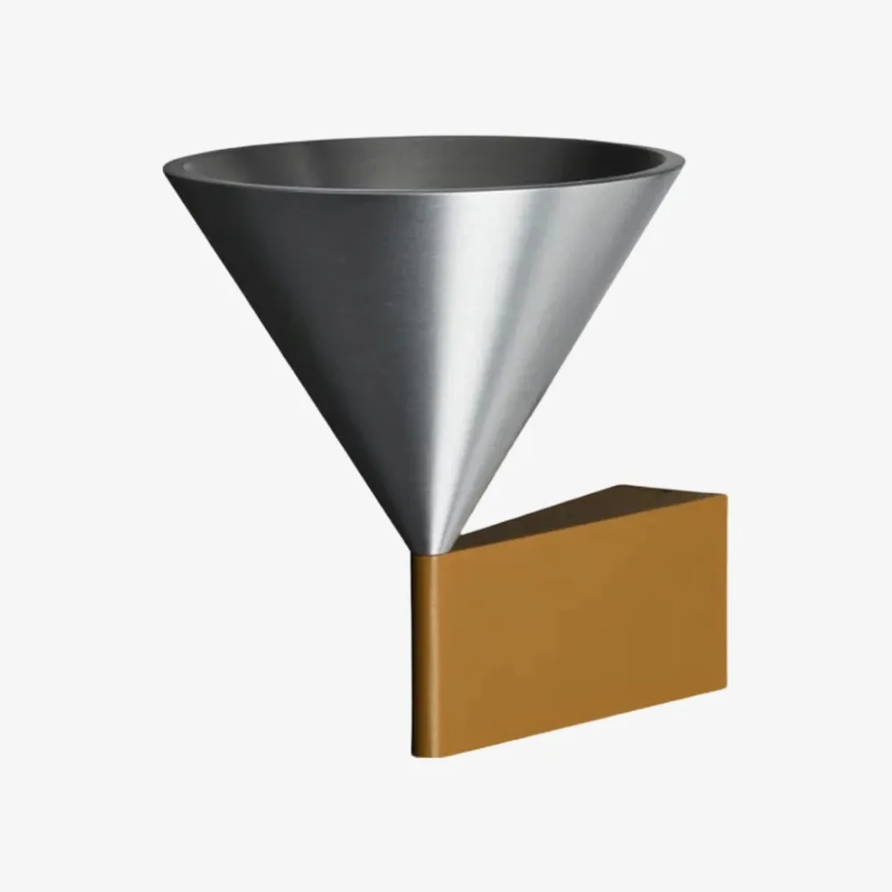 Minimalist Metal Conical Wall Lamp - Modern Cone Sconce for Interior Spaces KL2327