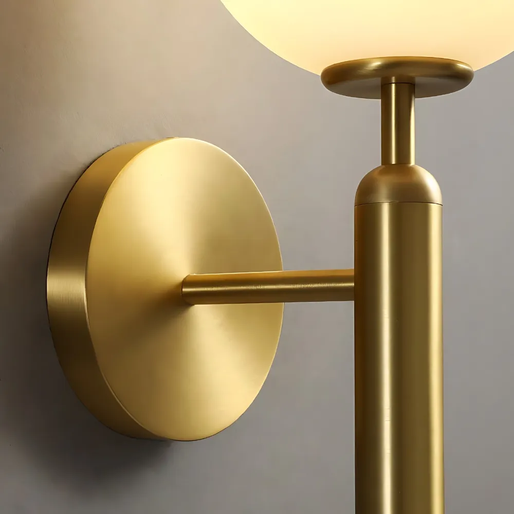Milky Glow Modern Metal Wall Lamp D791