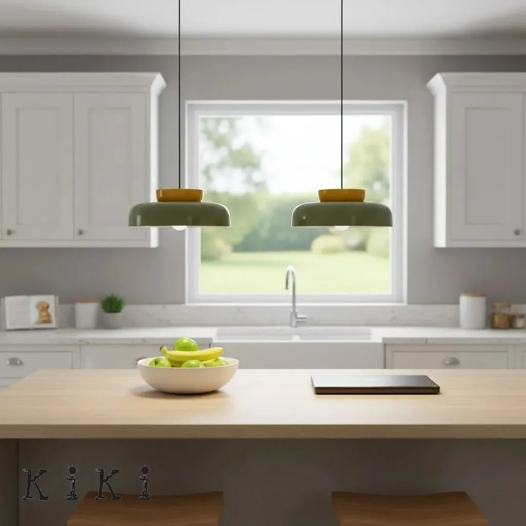 Modern Colorful Ceramic Shade Pendant Light KL1103