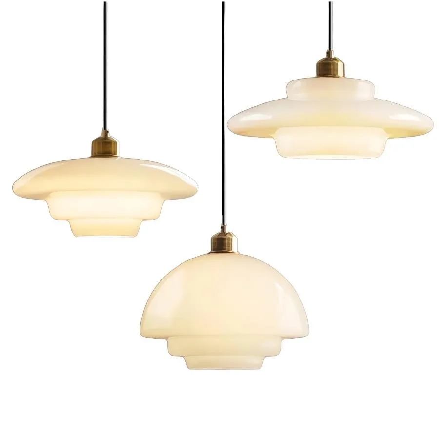 Retro Layer Glass Pendant Light - Hanging Lighting for Home Use KL46