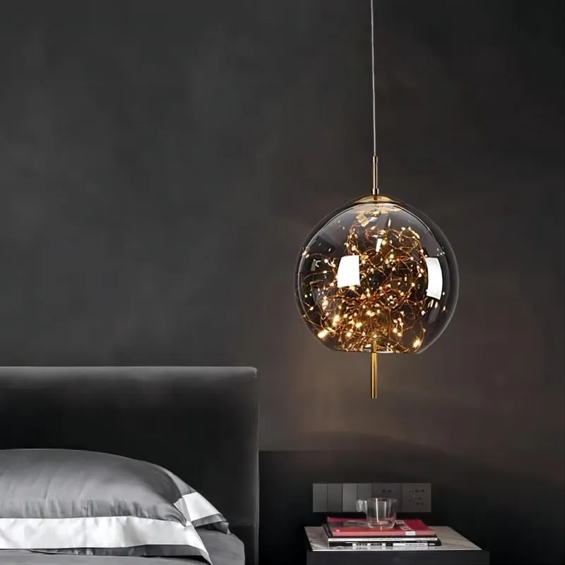 Scandinavian Cylinder Oval Glass Pendant Light KL320