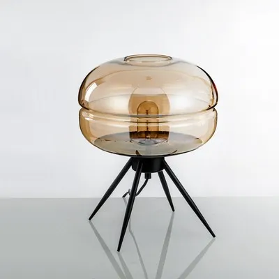 Lacquered Glass Table Lamp