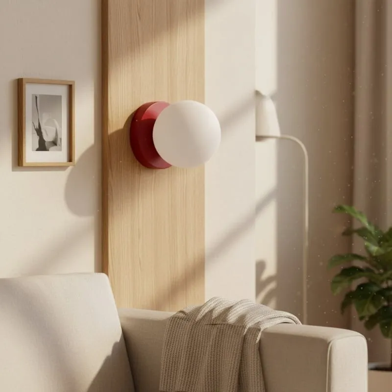 Nuevola Modern Glass Metal Wall Light - Artistic Accent Sconce for Cozy Nooks KL2089