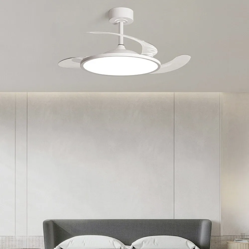 Minimalist White 3 Blade Fan Ceiling Light For Dining Room KL940