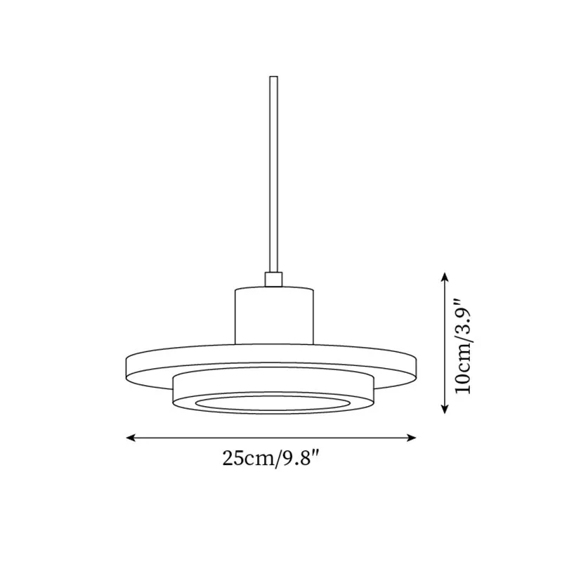 Creative Retro Regular Disc LED Pendant Lamp KL417