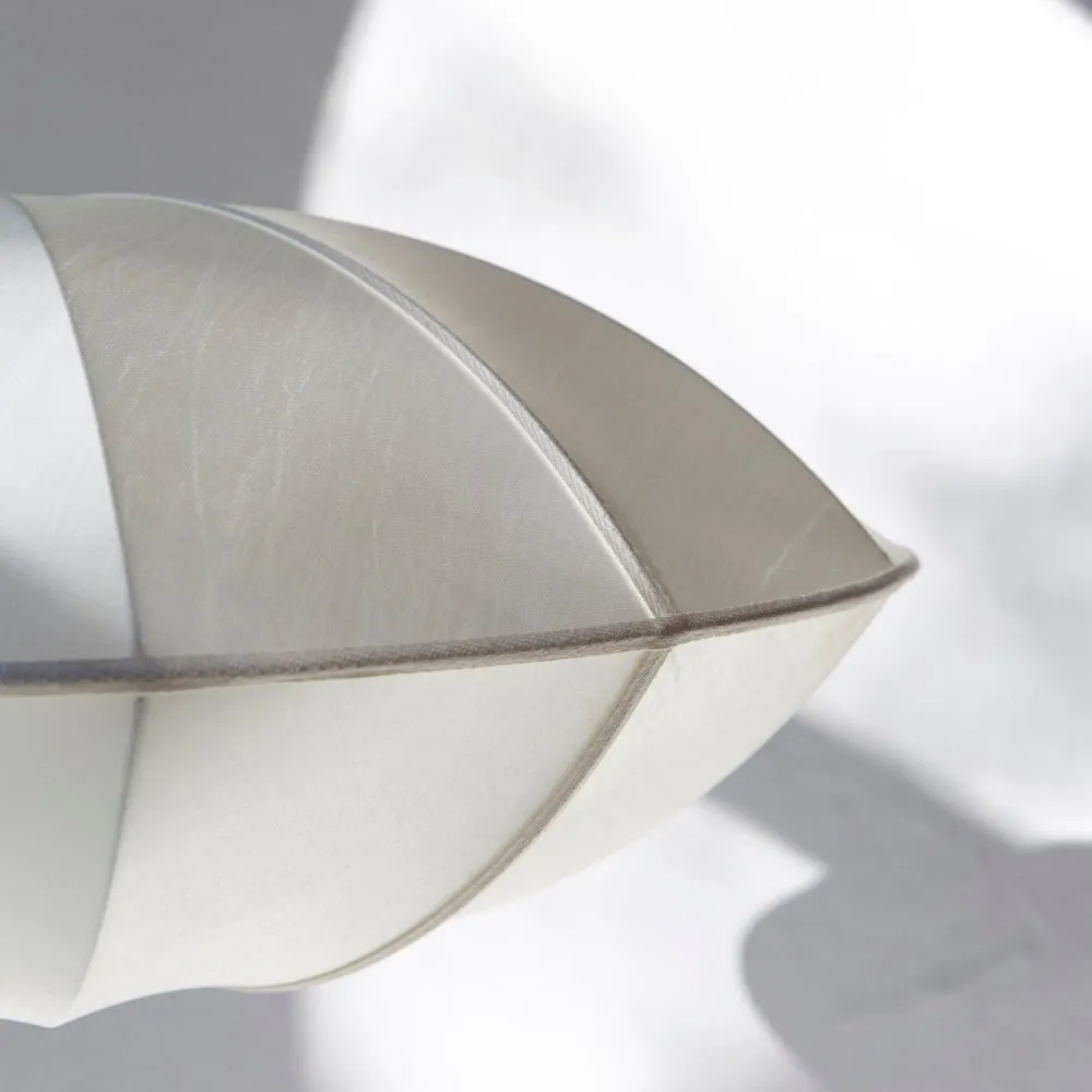 Nordic Bubble Pendant Light – Textured Fabric Shade Hanging Lamp KL114