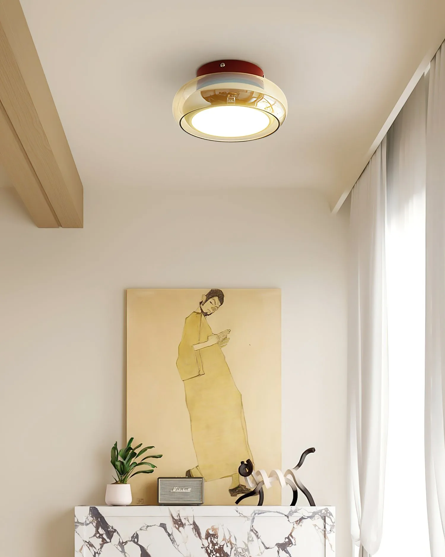 Atmospheric Simple Double Disc Ceiling Light KL631