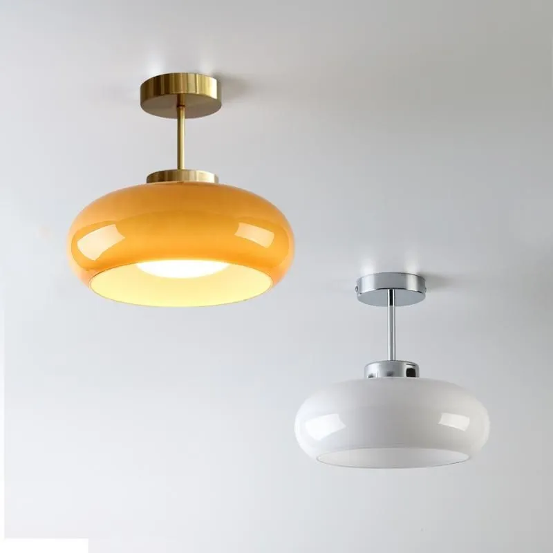 Bauhaus Style Vintage Glass Ceiling Light KL49