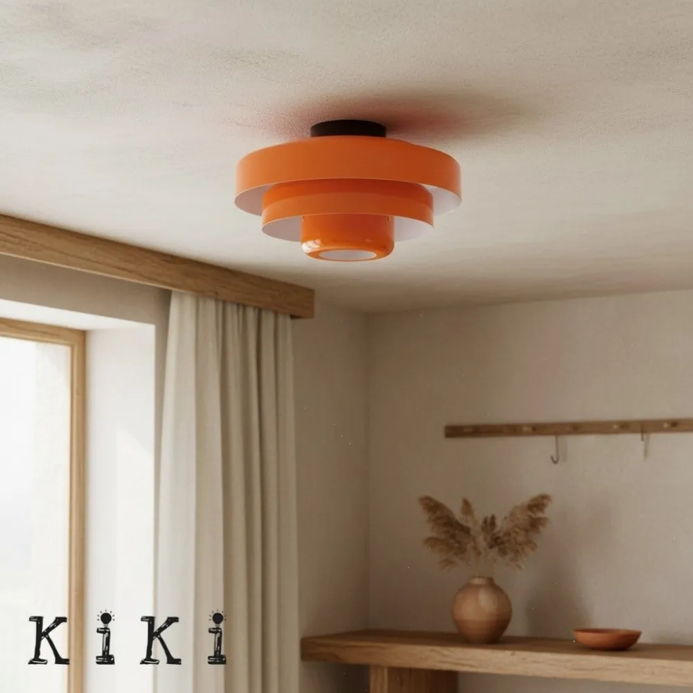 Three-Tier Bauhaus Ceiling Lamp - Bold Colors Ceiling Light for Bedroom or Lounge KL885