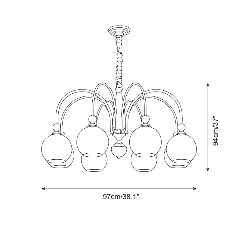 Solstice Glow Chandelier D152