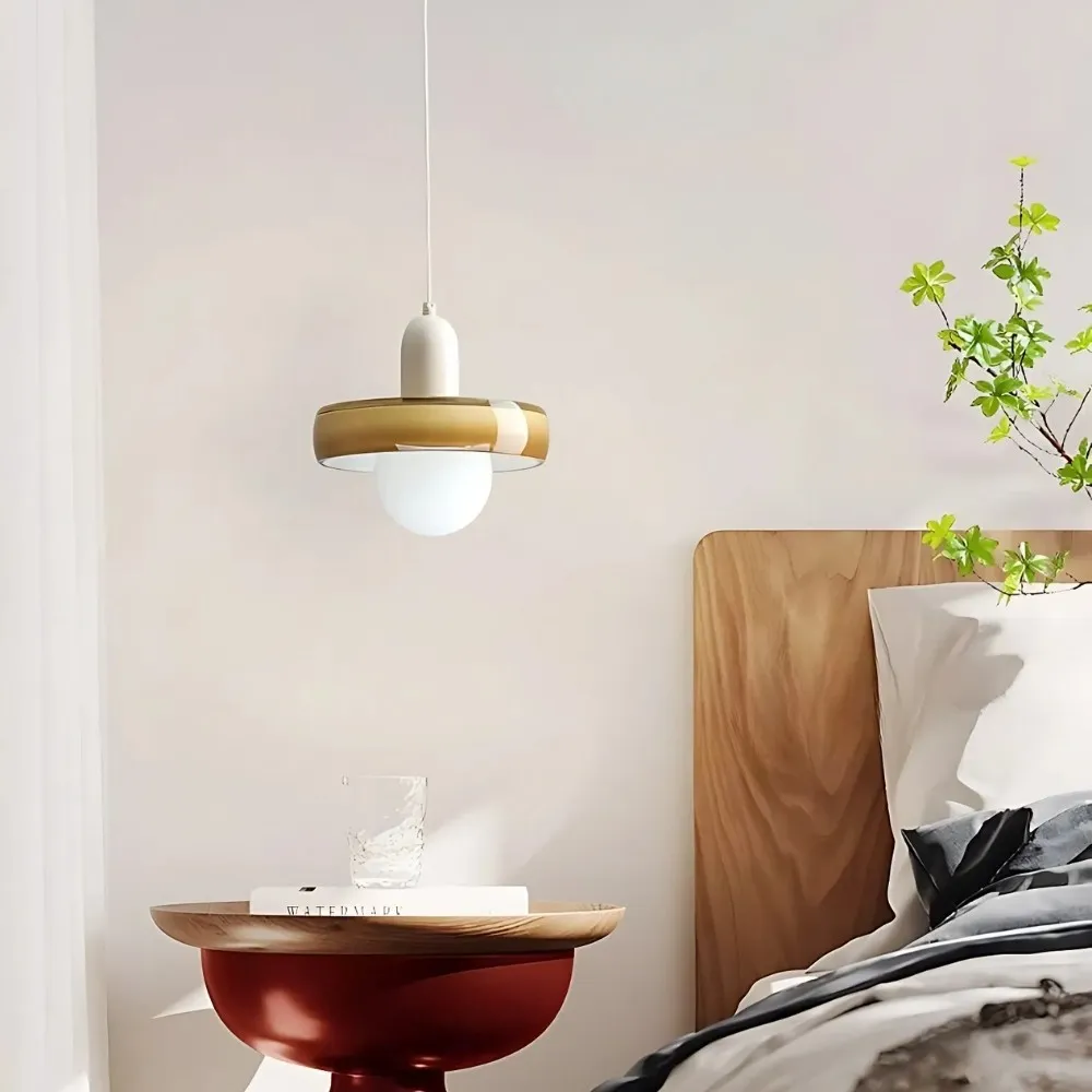 Colorful Glass Disc Orb Pendant Light KL916