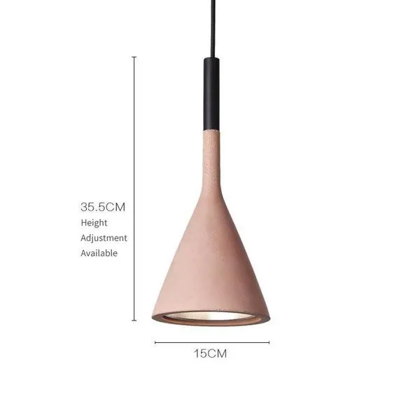 Aplomb Concrete Pendant Lamp - Minimalist Design Lighting for Dining Room and Office