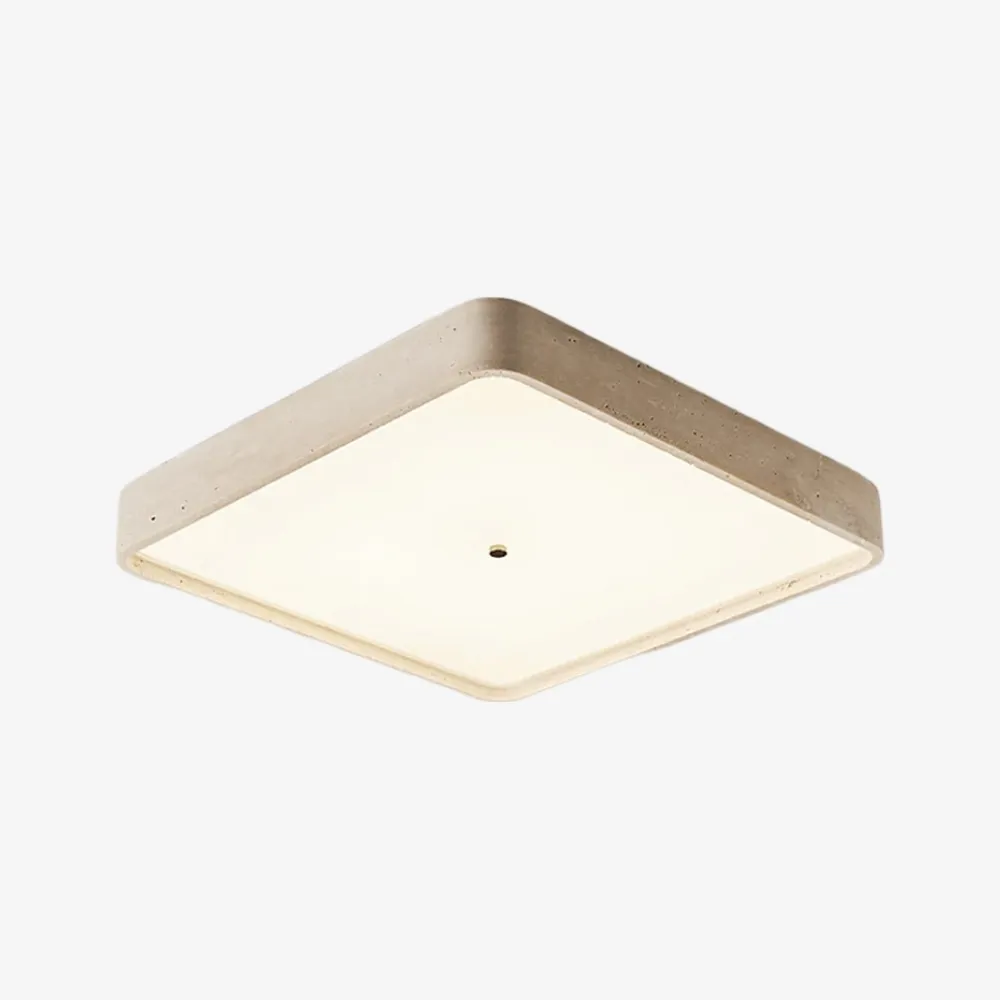 Zenthoris Travertine Ceiling Light Minimalist Flush Mount - Modern Ambient Hallway Lighting KL2261