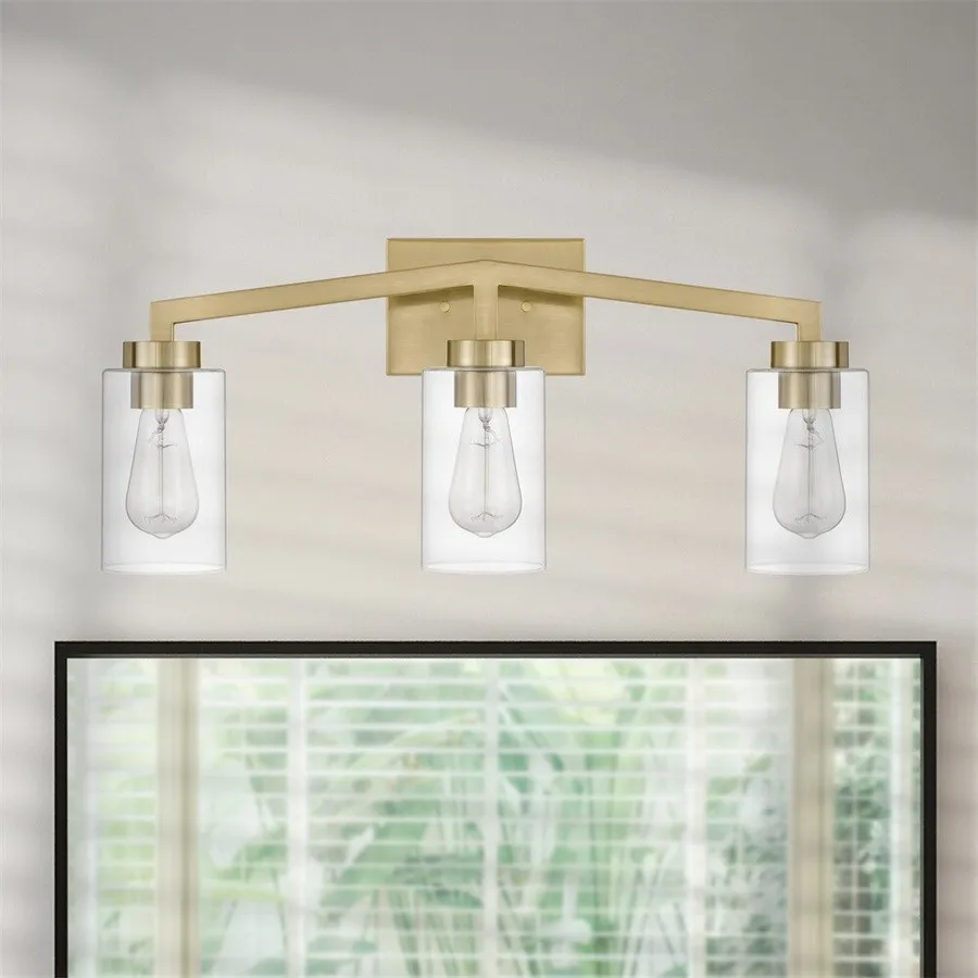 Industrial Cylindrical Brass Wall Lamp For Bathroom KL77