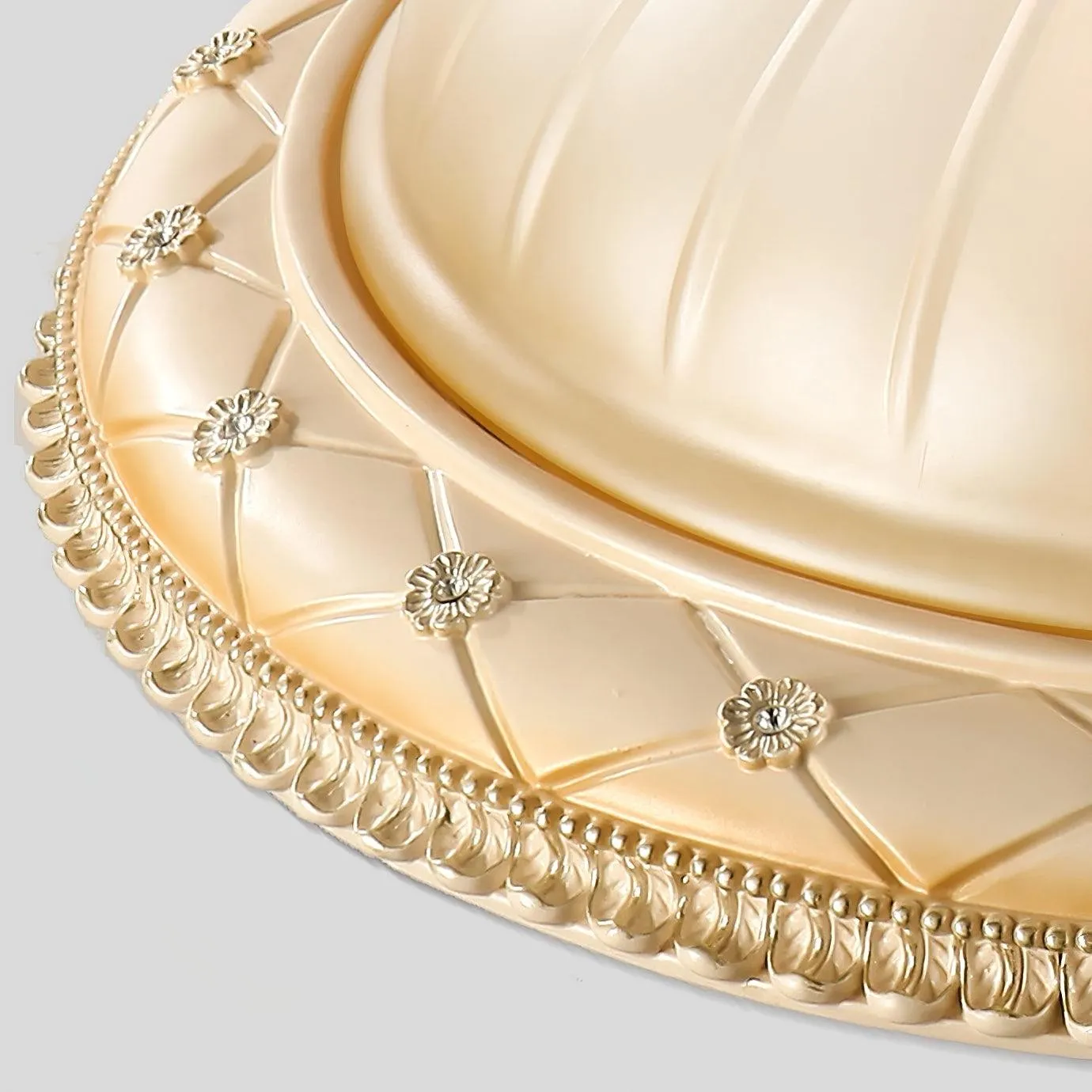 European Vintage Style Resin Ceiling Light for Bedroom KL358