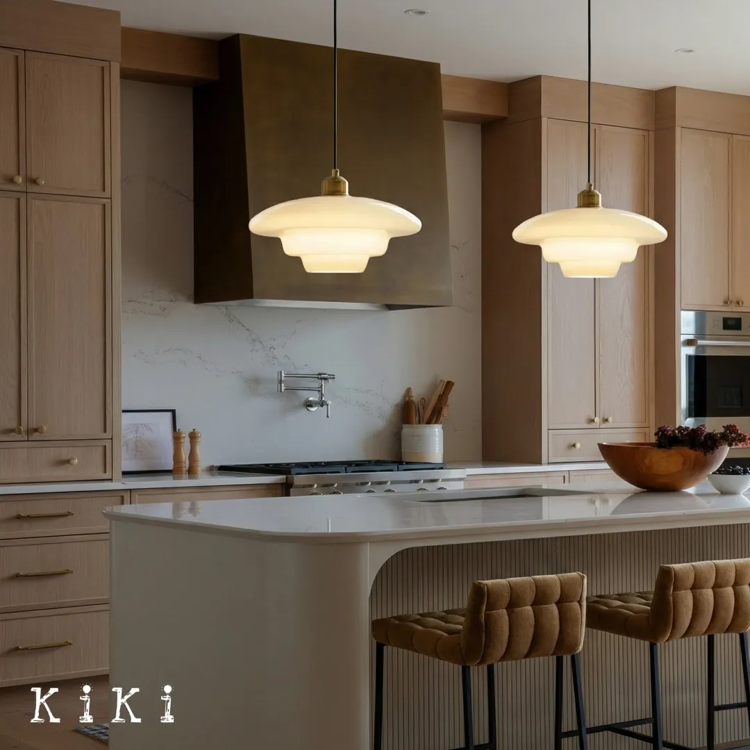 Retro Layer Glass Pendant Light - Hanging Lighting for Home Use KL46