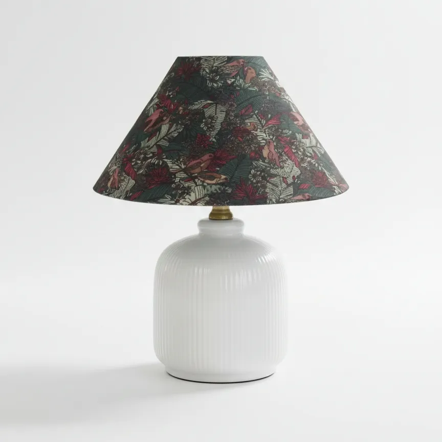 Evergreen Floral Table Lamp D327