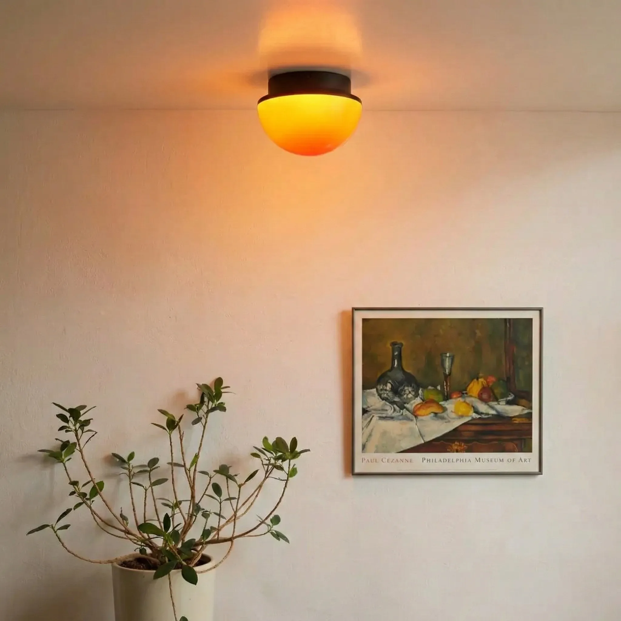 Sunset Glow Acrylic LED Ceiling Light with Ambient Dome for Living Room and Bedroom KL2313