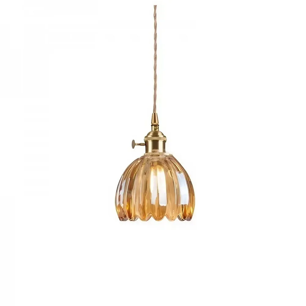 Vintage Glass Flower Pendant Light KL61