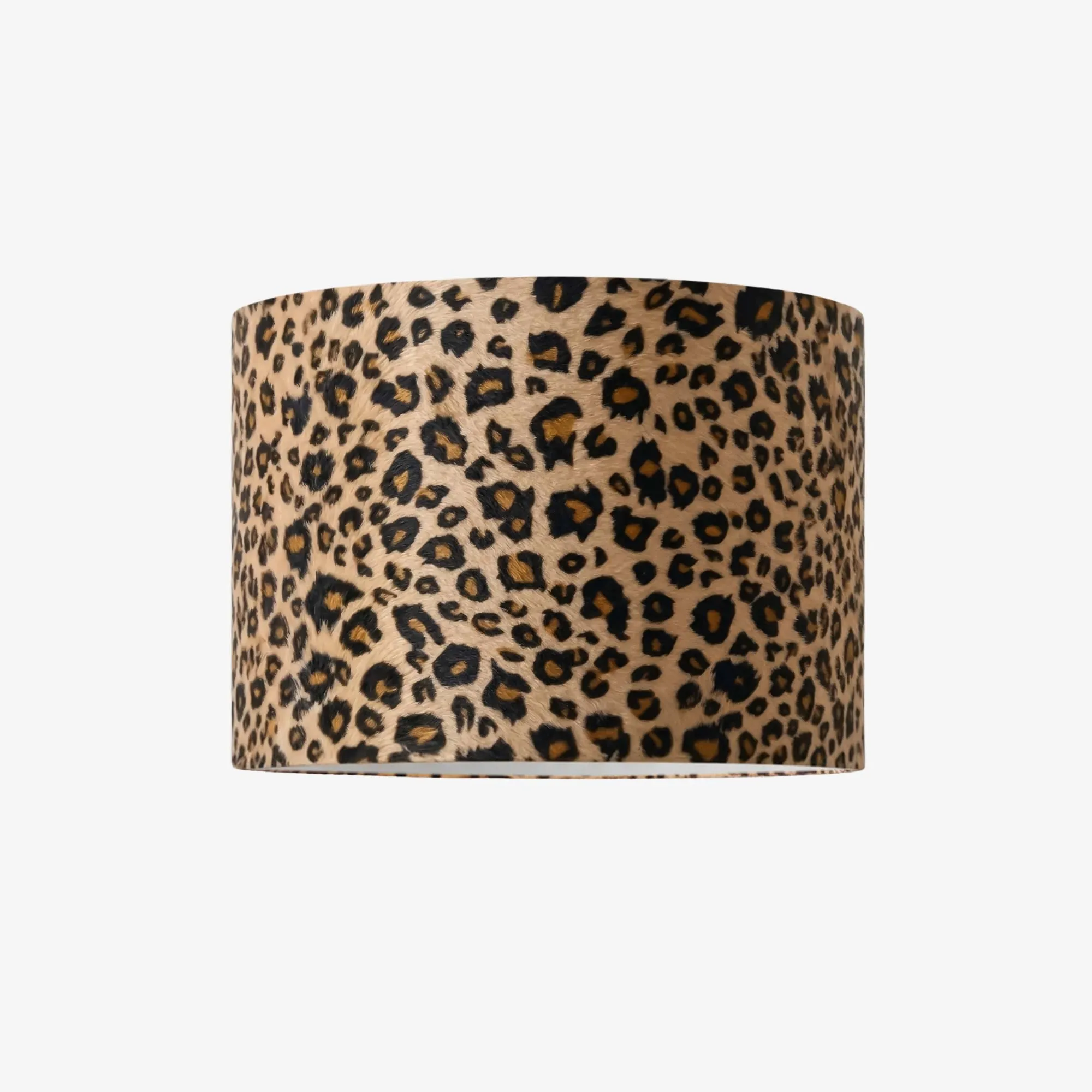 Wildlux Leopard Pattern Statement Drum Lampshade - Decorative Fabric Shade for Home Interiors KL2264