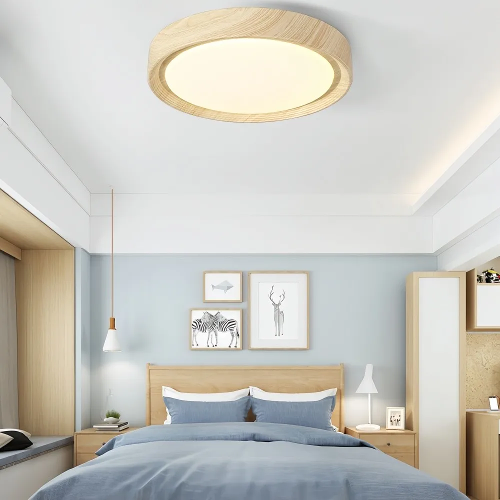 Vintage Scandinavian Round Energy LED Ceiling Lamp KL169