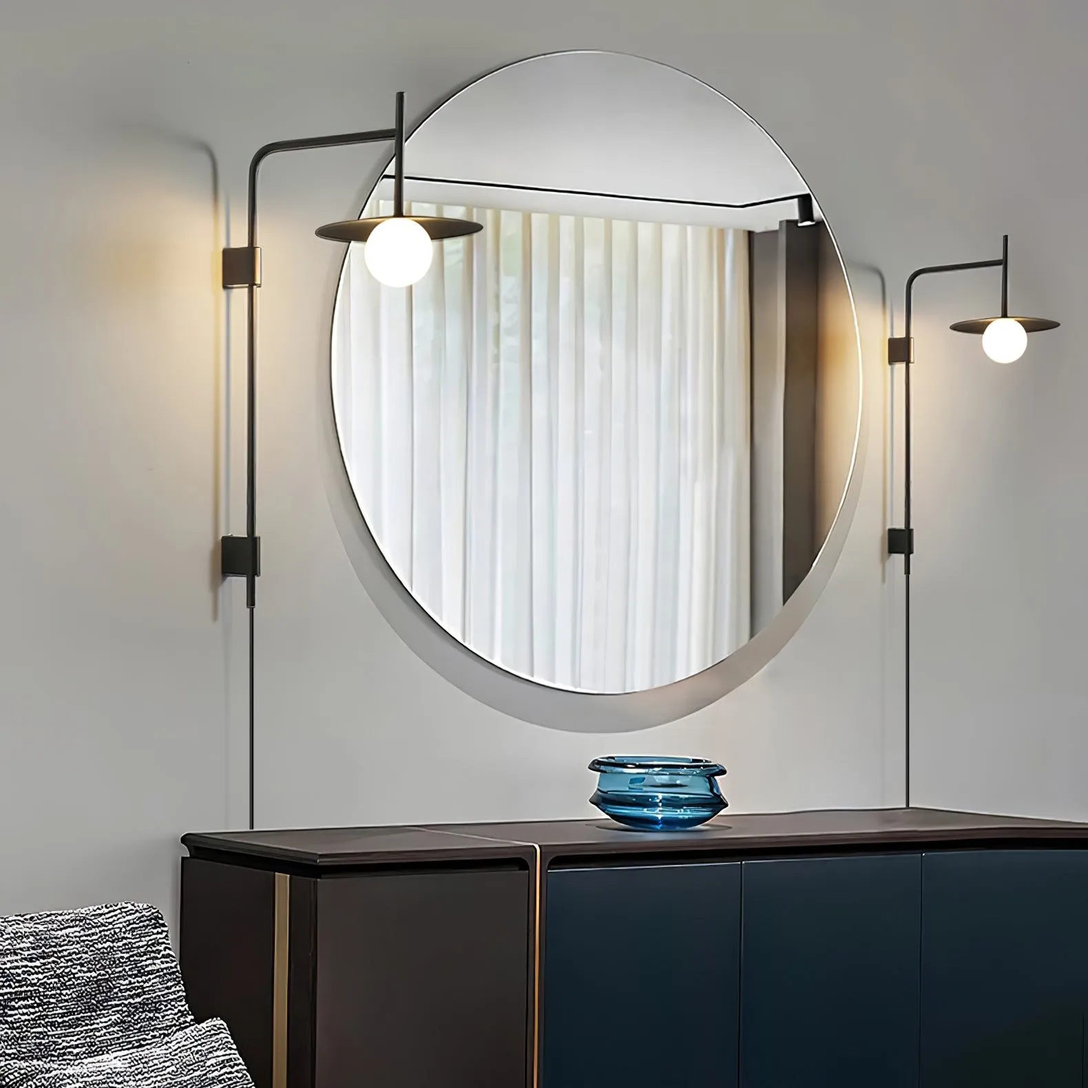 Nordic Swing Arm Wall Lamp for Living Room KL831