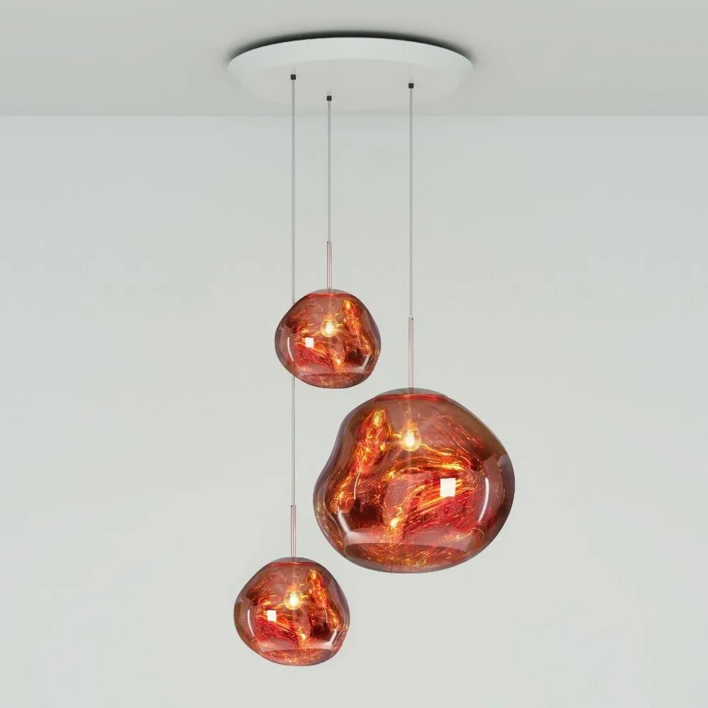 Modern Melt Pendant Light - Fluid Shape Acrylic Pendant Light for Kitchen