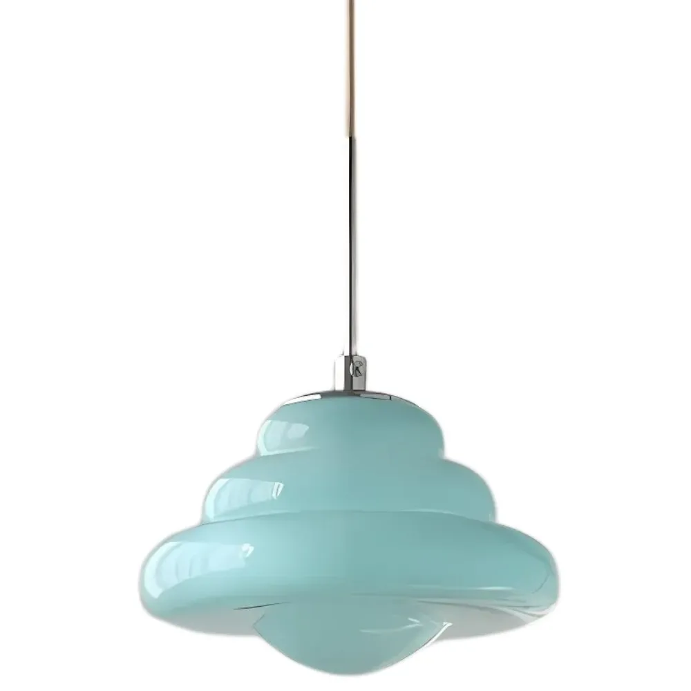 Art Deco Layered Glass Pendant Lamp – Bright Color Accent Lighting KL1106
