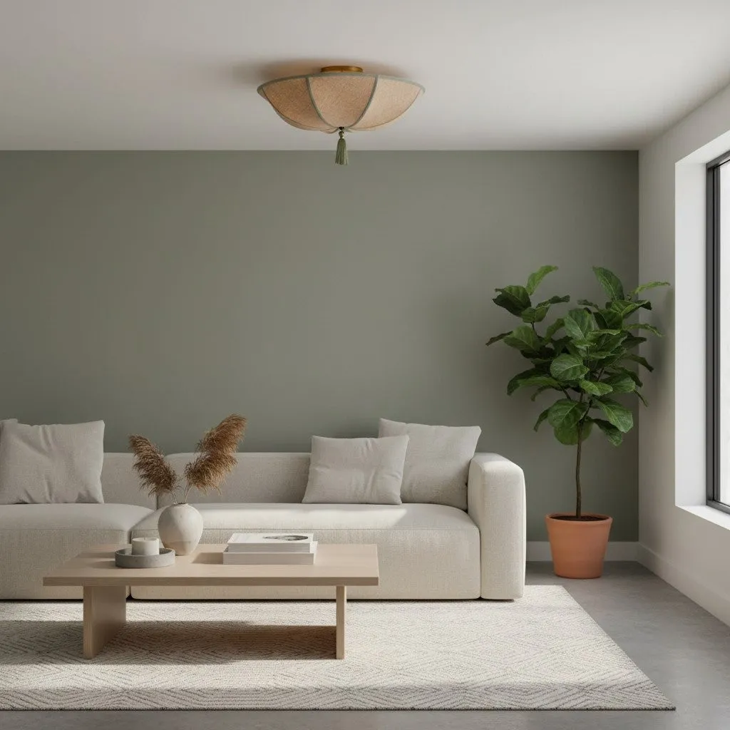Valoflor Fabric Petal Silhouette Ceiling Lamp - Stylish Elegant Lighting for Living Room KL2130