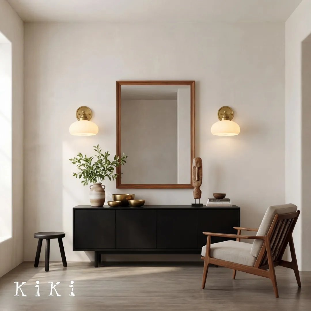 Riven Blown Glass Wall Lamp - Industrial Chic Style Interior Light KL2019