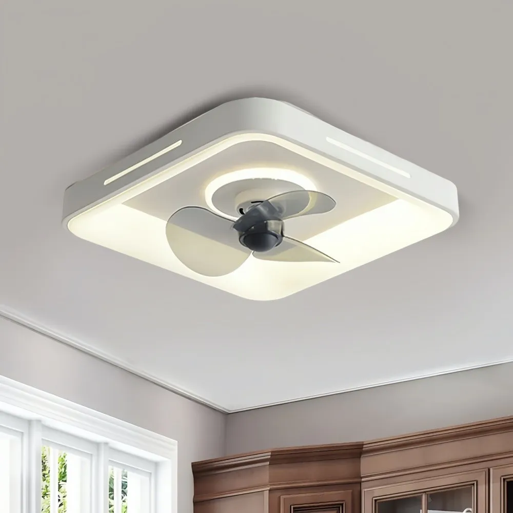 Modern Slient LED Ceiling Fan Light for Bedroom KL931