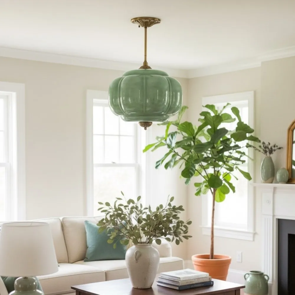 Retro Glass Eloise Pendant Light For Kitchen Island KL801