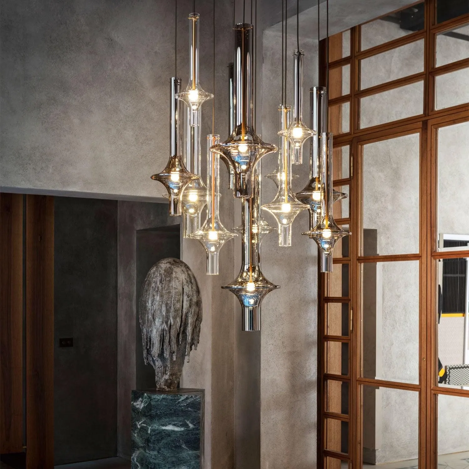 Modern Creative Glass Tube Pendant Lamp KL762