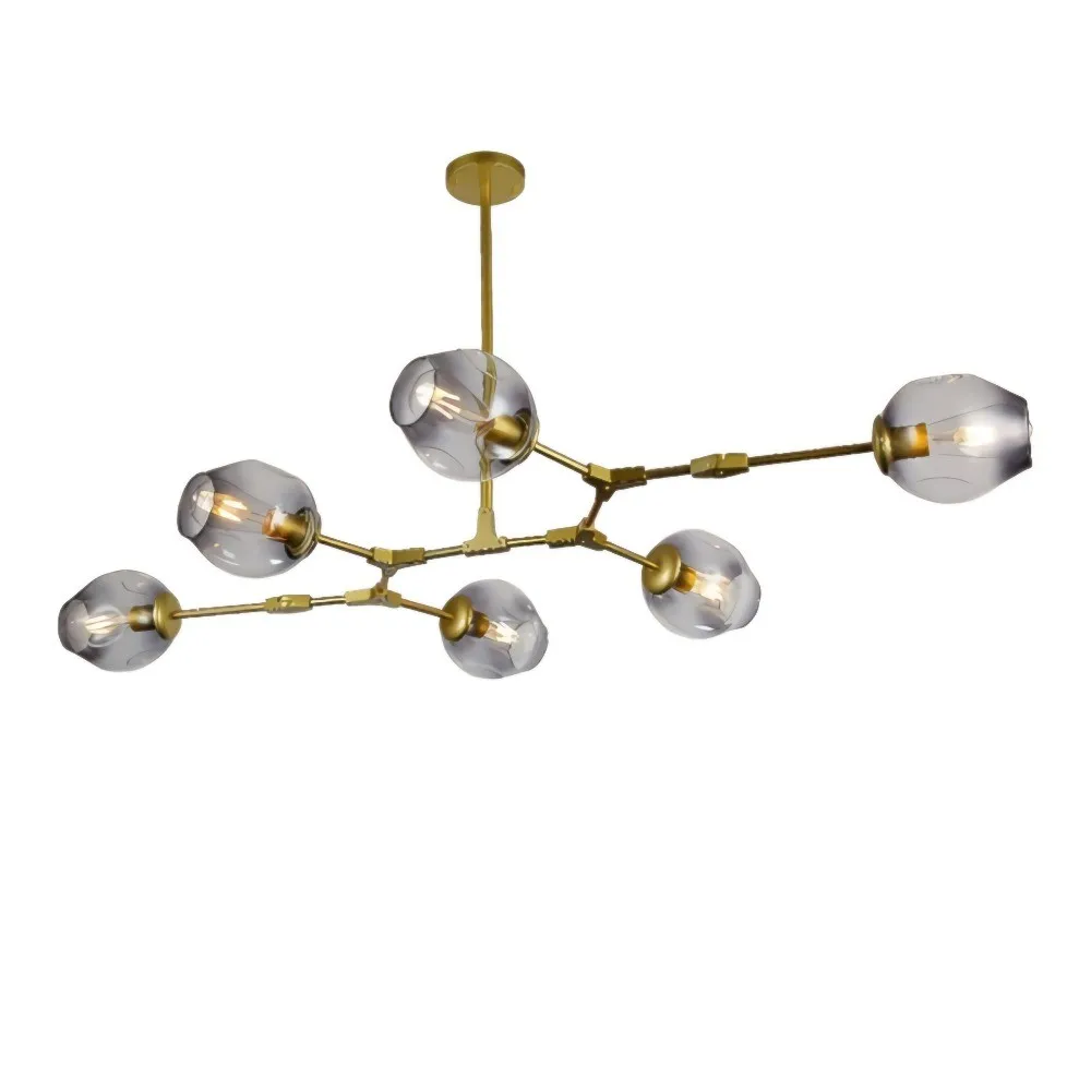 Branching bubble chandelier