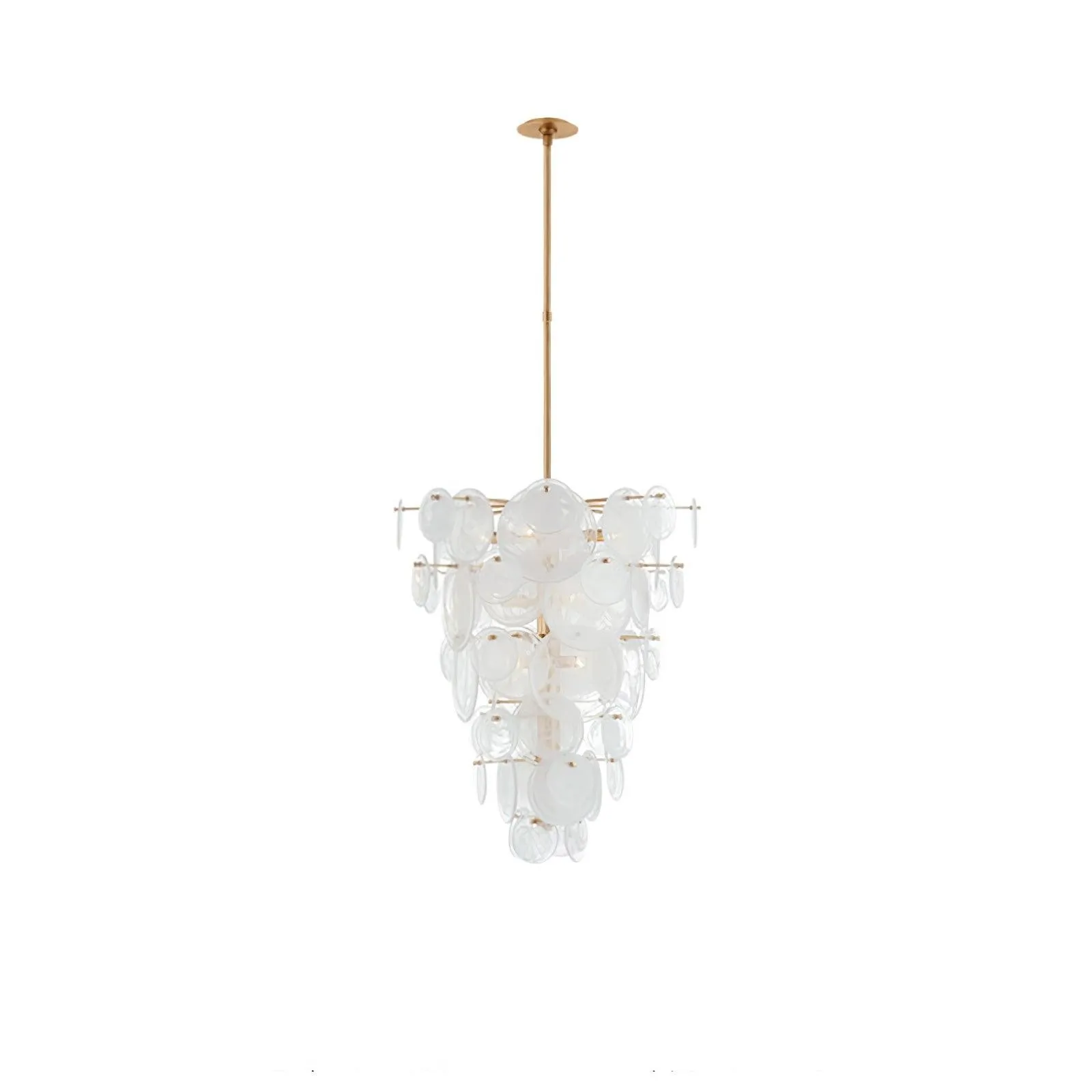 Brass Discs Cascading Chandelier KL260