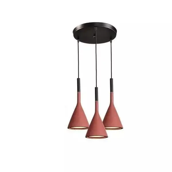 Aplomb Concrete Pendant Lamp - Minimalist Design Lighting for Dining Room and Office