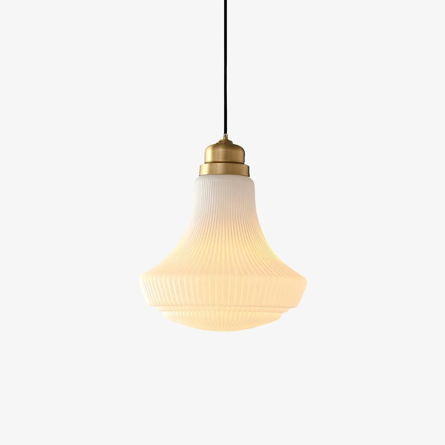 Classical Brass Alabaster Glass Pendant Lamp KL646