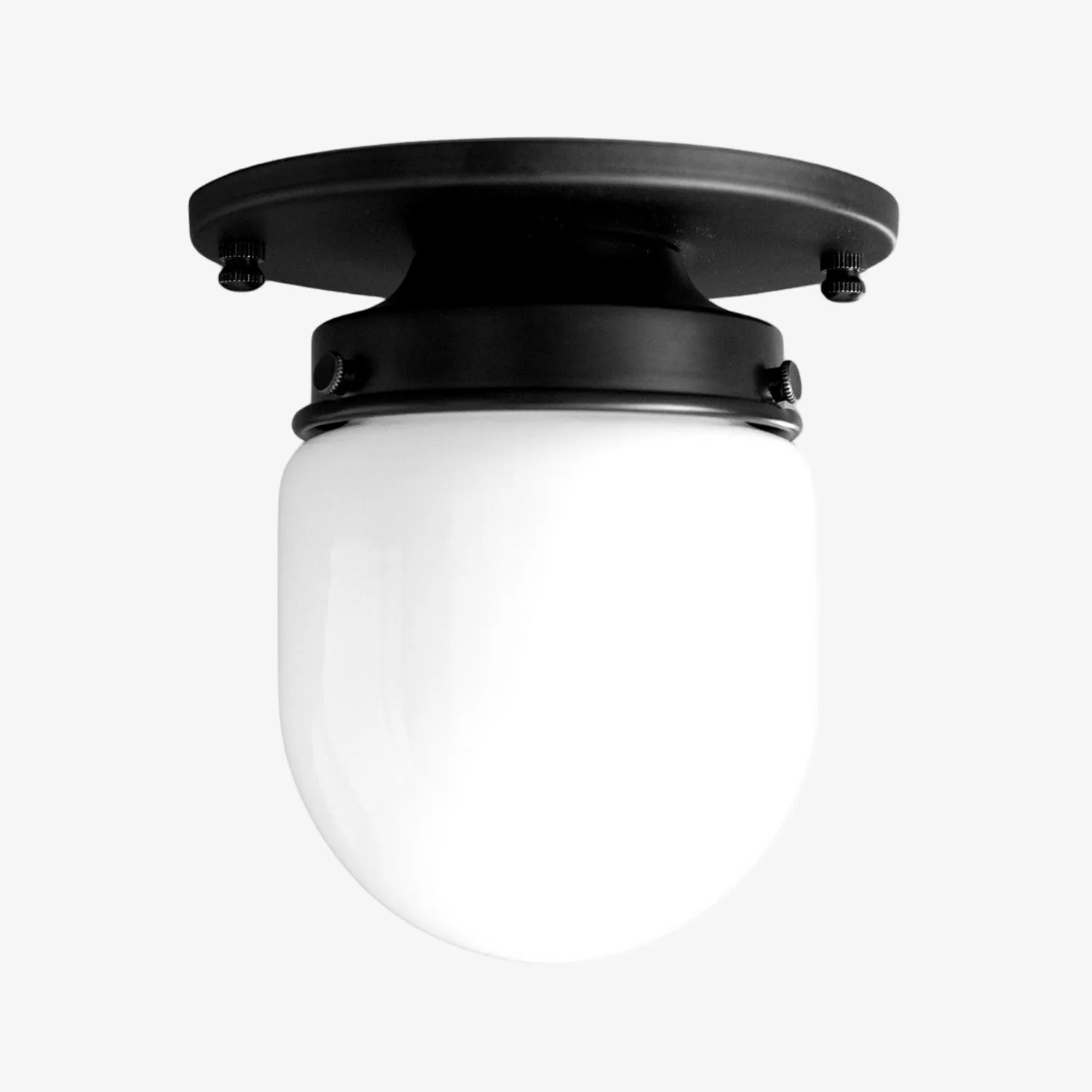 Opalume Glass Globe Flush Mount Light - Vintage Style Lamp for Hallway or Entryway KL1429