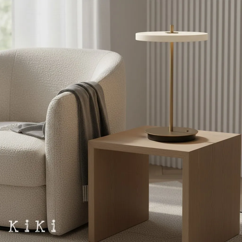 Astris Modern Minimalist Metal Table Lamp for Living Room and Office KL2142