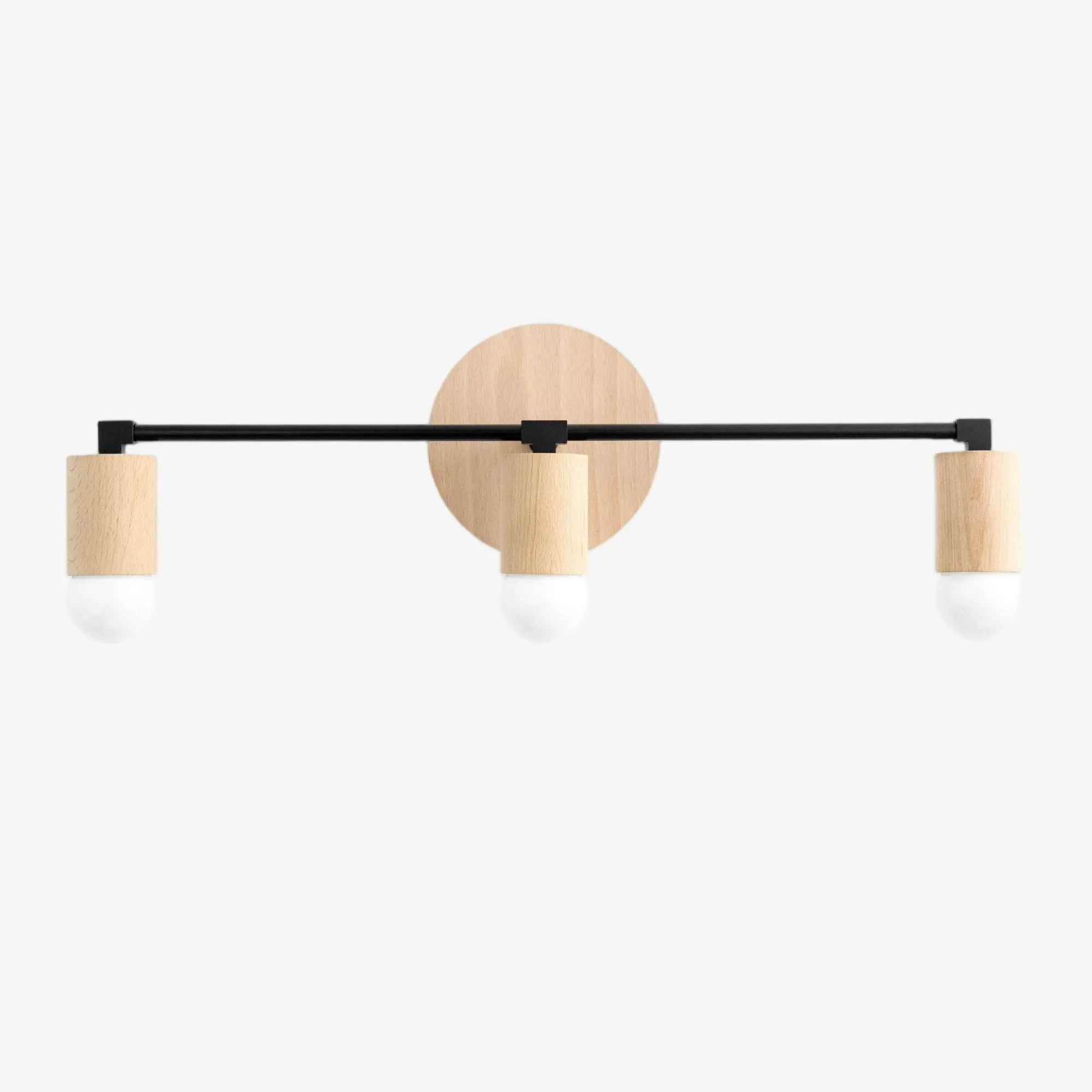 Mobilux Line Wood and Vanity Light - Bohemian Bathroom Lighting Fixture KL1469