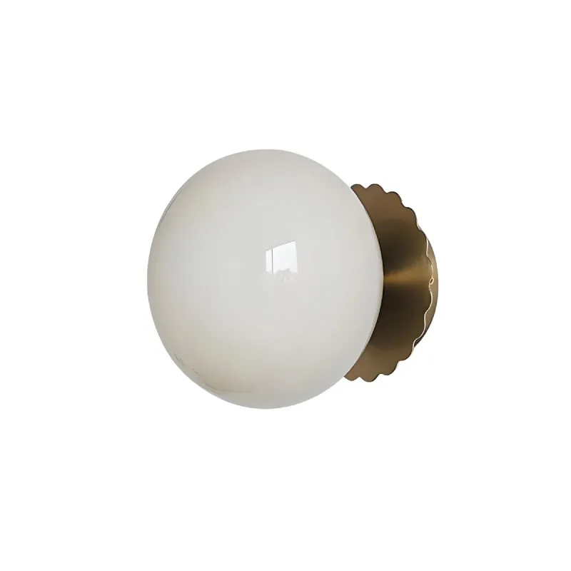 Marshmallow Glass Ball Wall Sconce KL149
