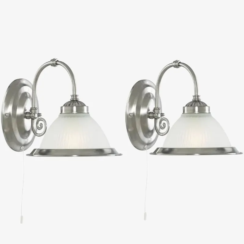 TF Vintora Ribbed Glass Wall Lamp - Industrial Bell Shape for Diner and Hallway KL1959