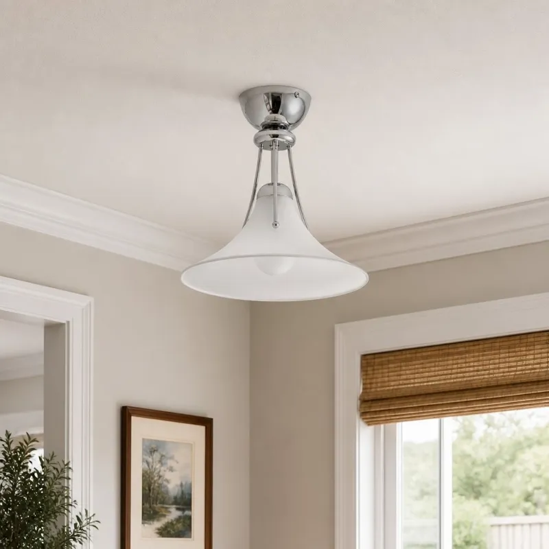 Kallera Magnolia Ceiling Light - Gradient Design Lampshade for Bedroom and Hallway A77
