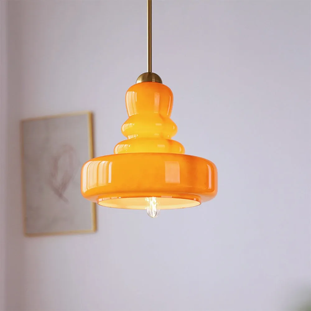 Mid Century Modern Gourd Glass Pendant Light KL132